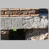 0108 ostia - necropoli della via ostiense (porta romana necropolis) - via dei sepolcri - inschrift.jpg